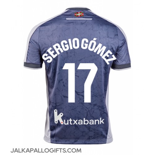 Real Sociedad Sergio Gomez #17 Vieraspaita 2025-26 Lyhythihainen